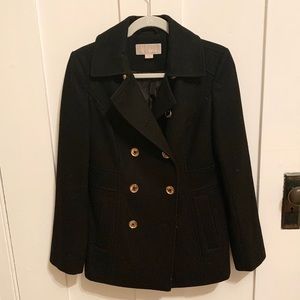 Michael Kors Black Peacoat Size 8